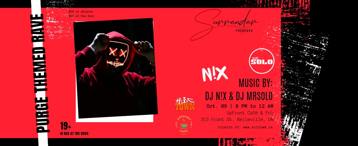 Surrender to Sound – Purge Rave – Oct 9